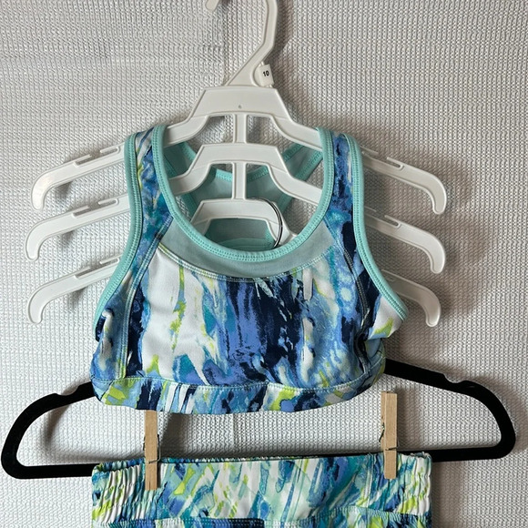 AVIA 2 Piece Sports Bra Shorts Set Girls Size 6/6X - Picture 2 of 7